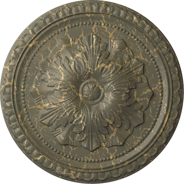 Ekena Millwork Richmond Ceiling Medallion (Fits Canopies up to 2 5/8"), 18"OD x 1 3/8"P, Witch Hazel Crackle CM18RIWHC - main